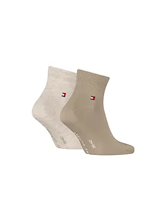 TOMMY HILFIGER | Chaussettes courtes, lot de 2, bleu marine foncé | beige